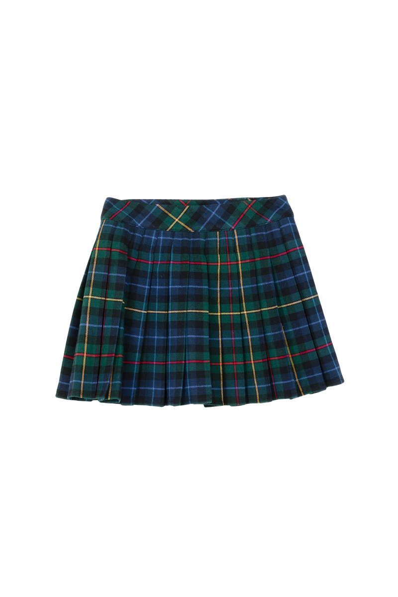 Blue green hotsell pleated skirt