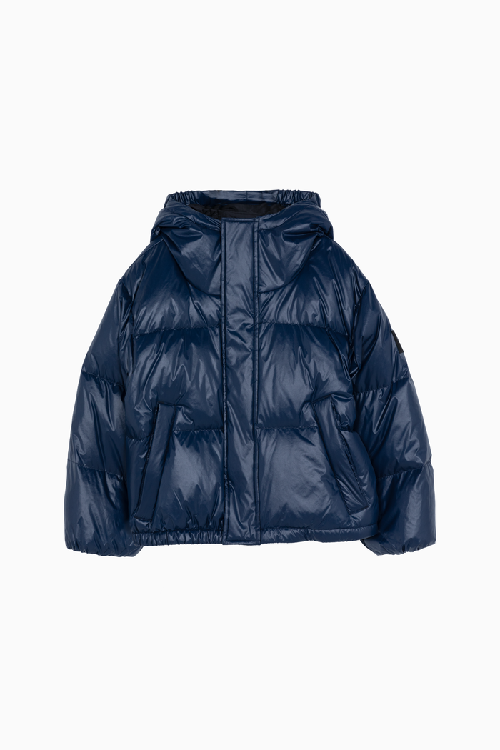 SNOWFALL Navy - Down Jacket | Shop Now